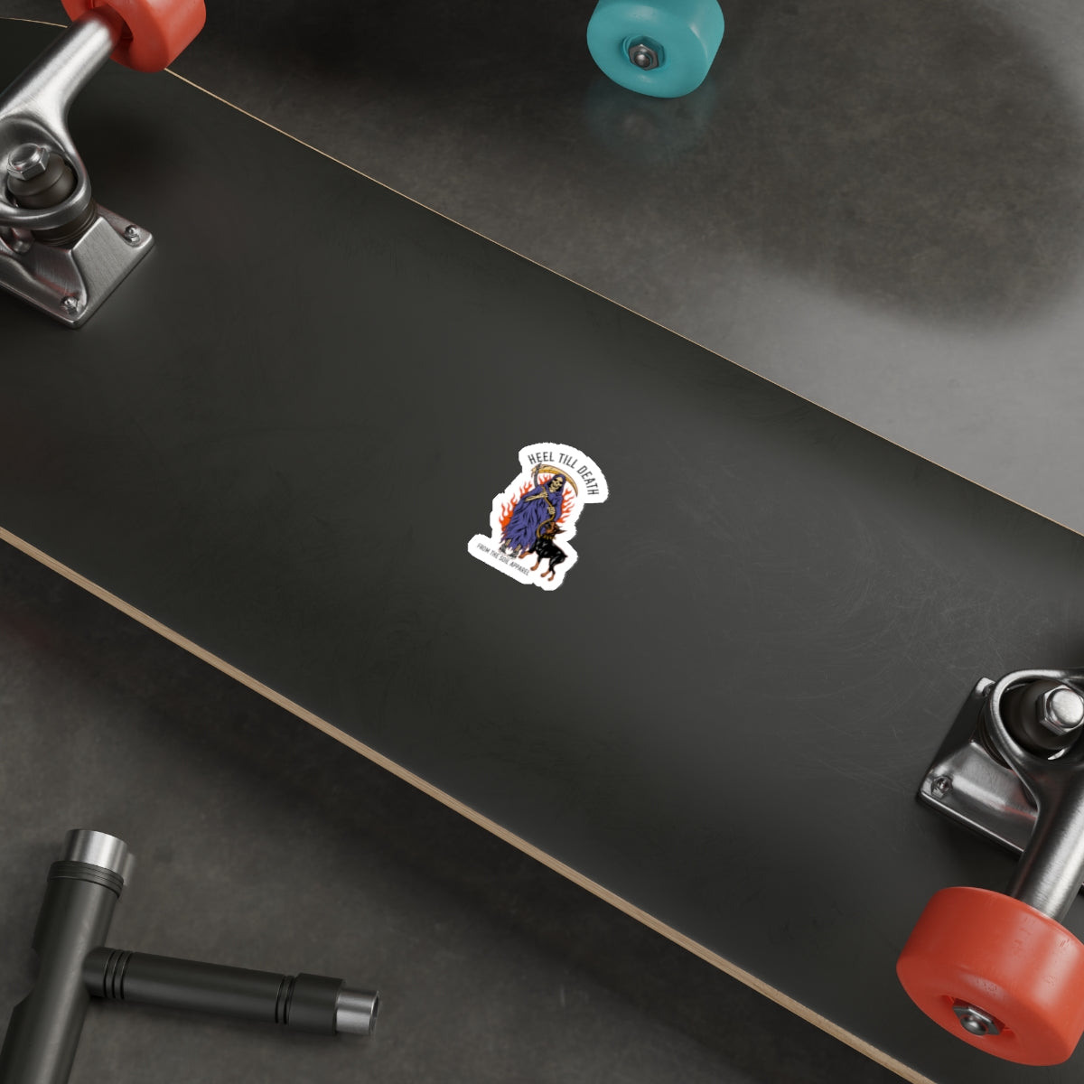 Heel till death sticker