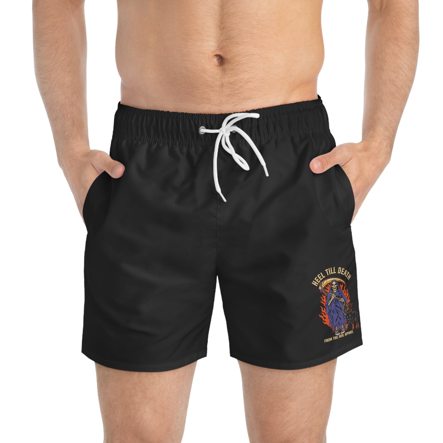 Heel Till Death Swim Trunks