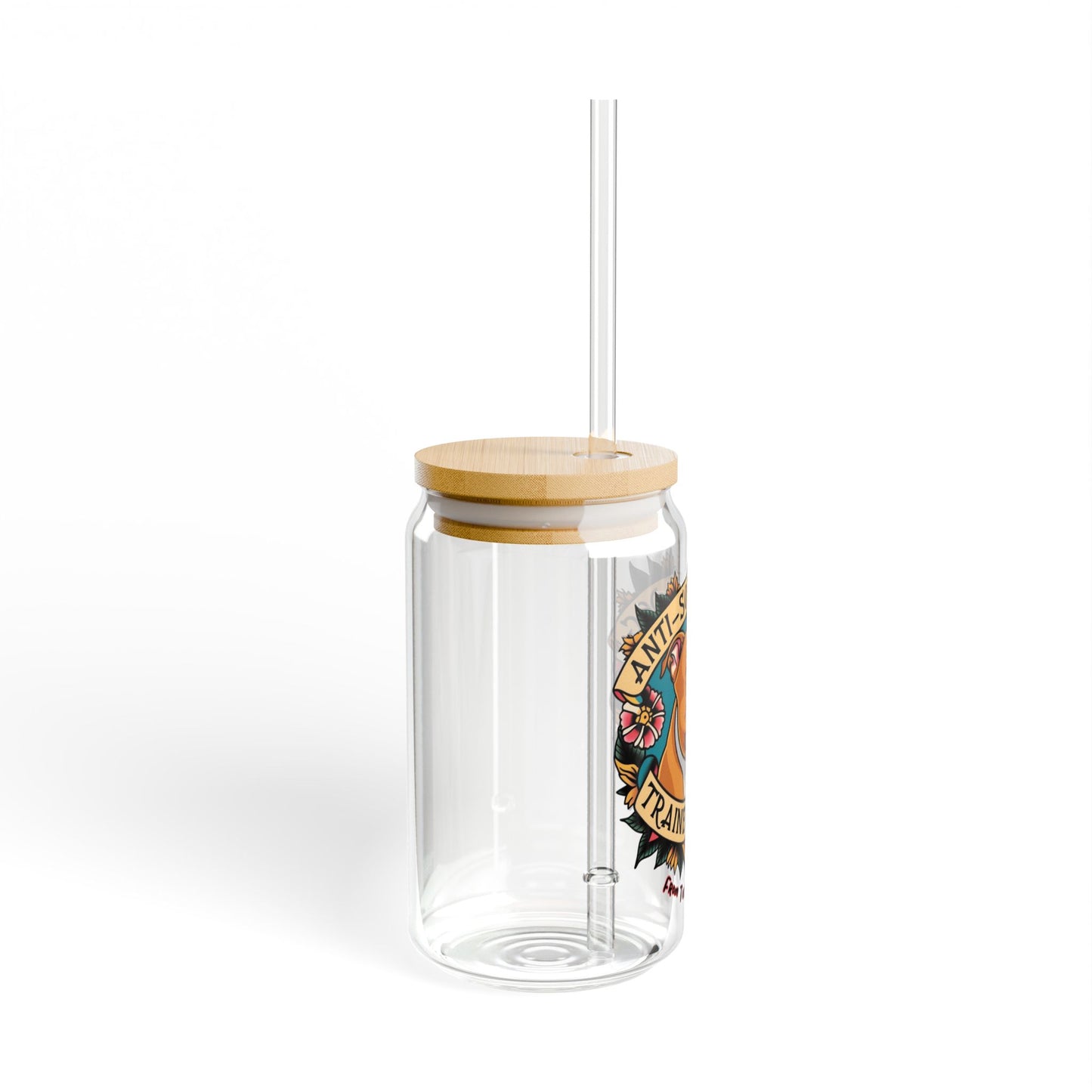 Anti-Social Dog Trainers Club 16oz Sipper Glass
