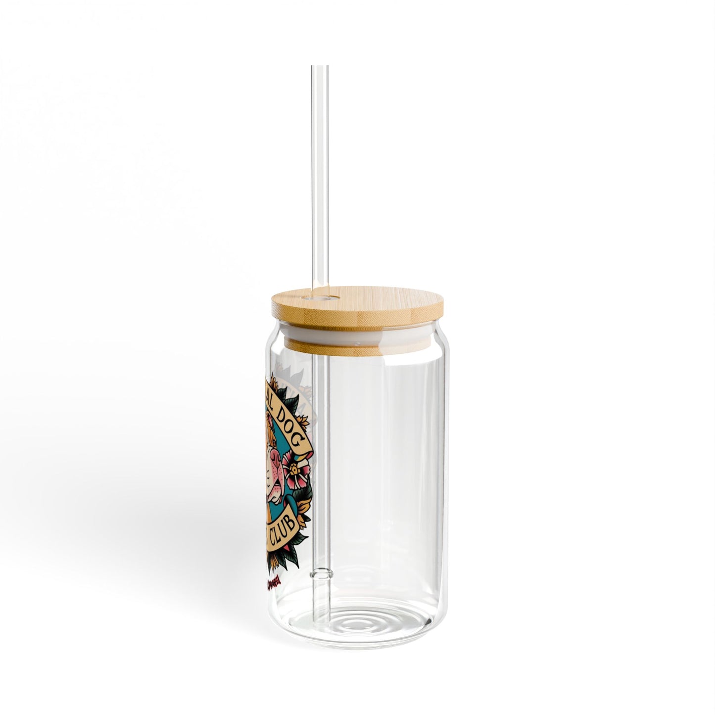 Anti-Social Dog Trainers Club 16oz Sipper Glass
