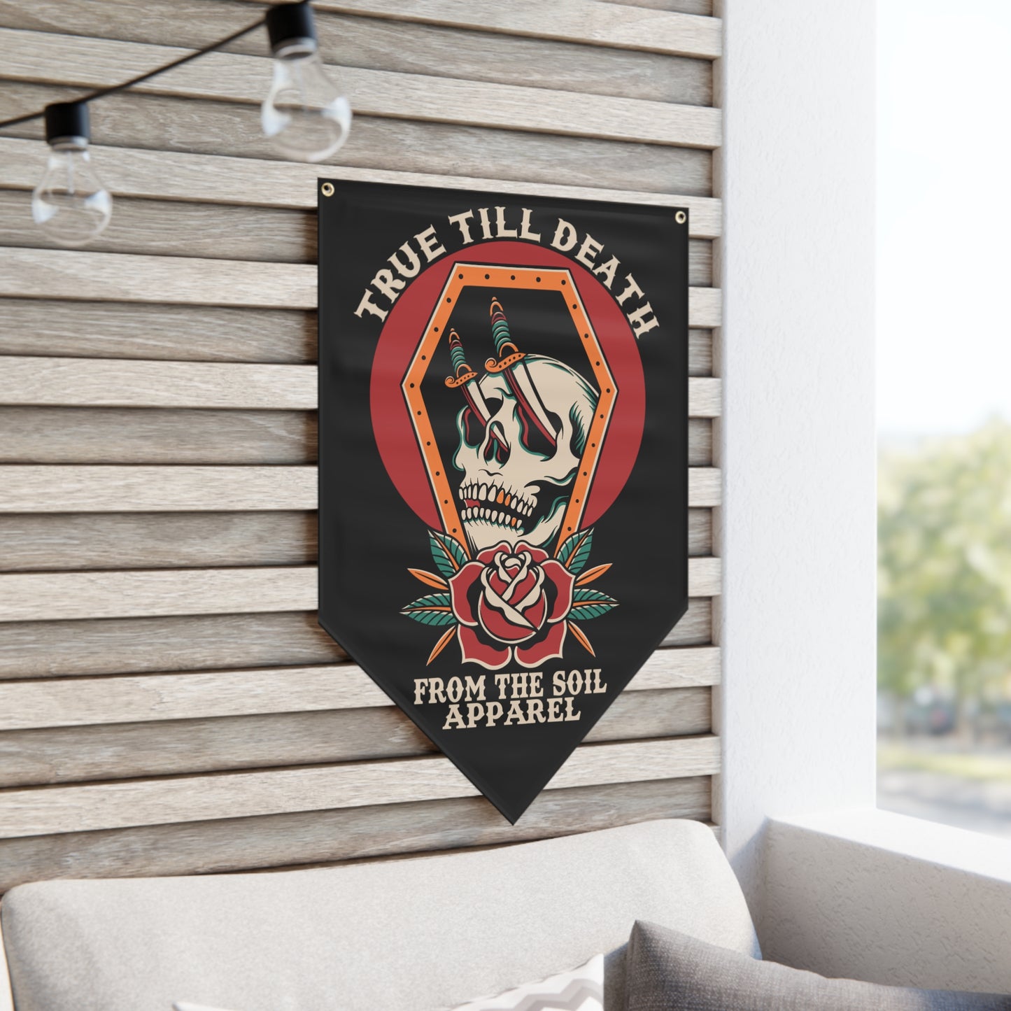 True till death Pennant Banner