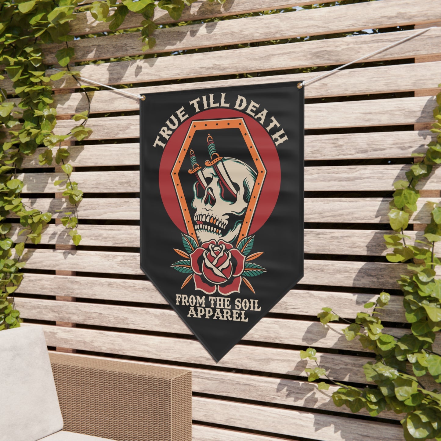 True till death Pennant Banner
