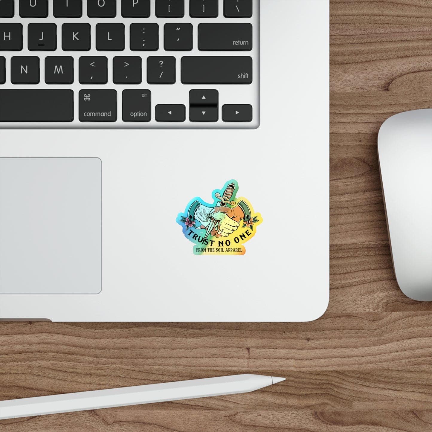 Trust no one Holographic Die-cut Stickers